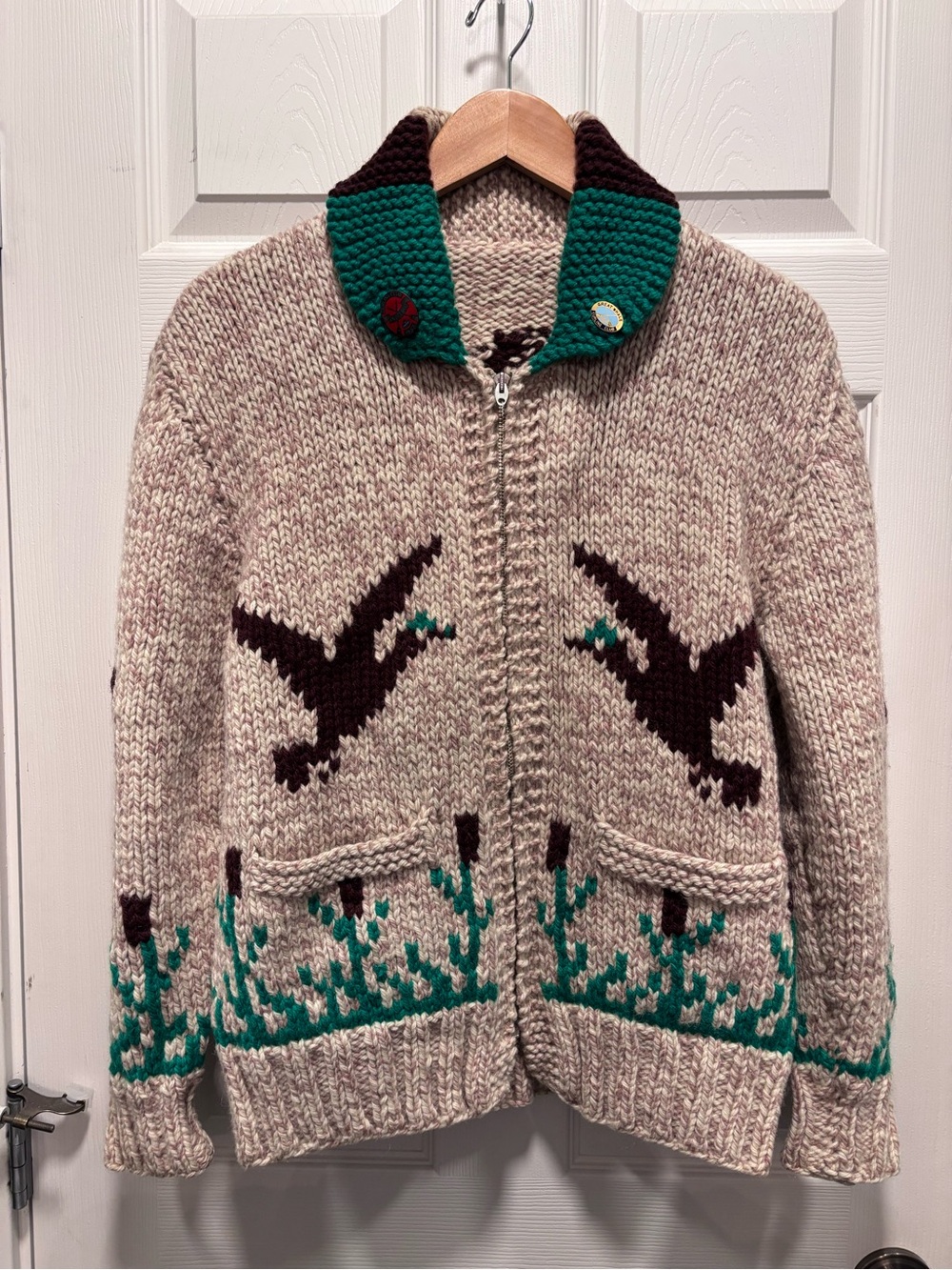 Vintage 1950’s Mary Maxim Wild Duck Wool Sweater